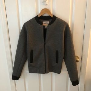 Forever21 Grey bomber jacket worn once
